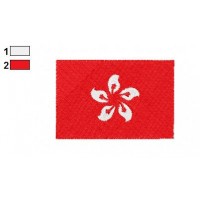 Hong Kong Flag Embroidery Design
